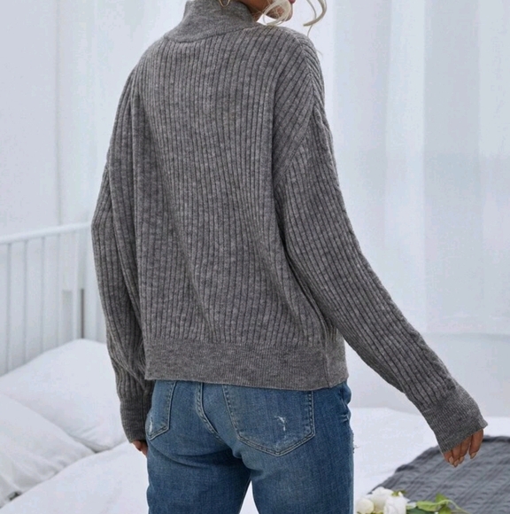 🐸$2🐸Quarter Zip Textured Sweater - Picture 4 of 4